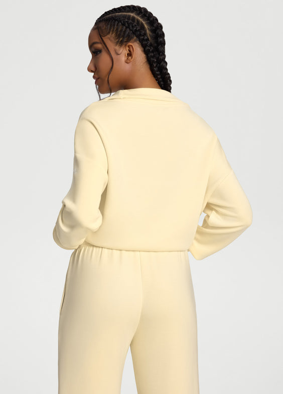Langarm-Sweatshirt mit Half-Zip