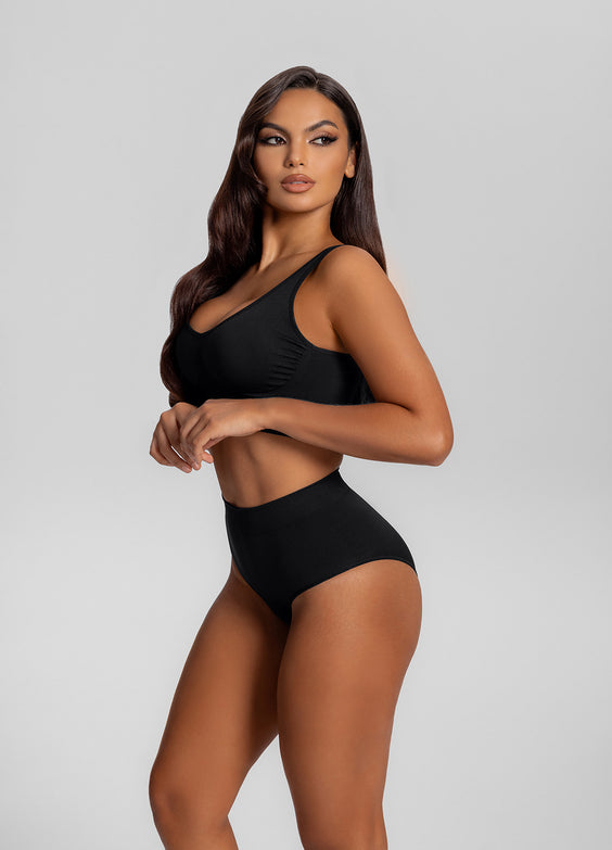 Seamless Mid-Rise Tummy-Control Butt-Lifting Sculpting Briefs
