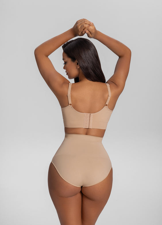 Seamless High-Waisted Tummy-Control Butt-Lifting Sculpting Briefs