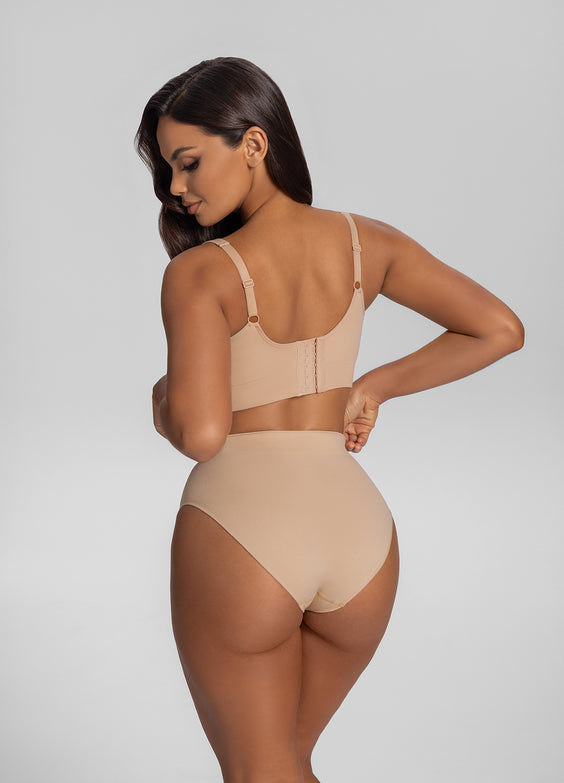 Seamless Mid-Rise Tummy-Control Butt-Lifting Sculpting Briefs