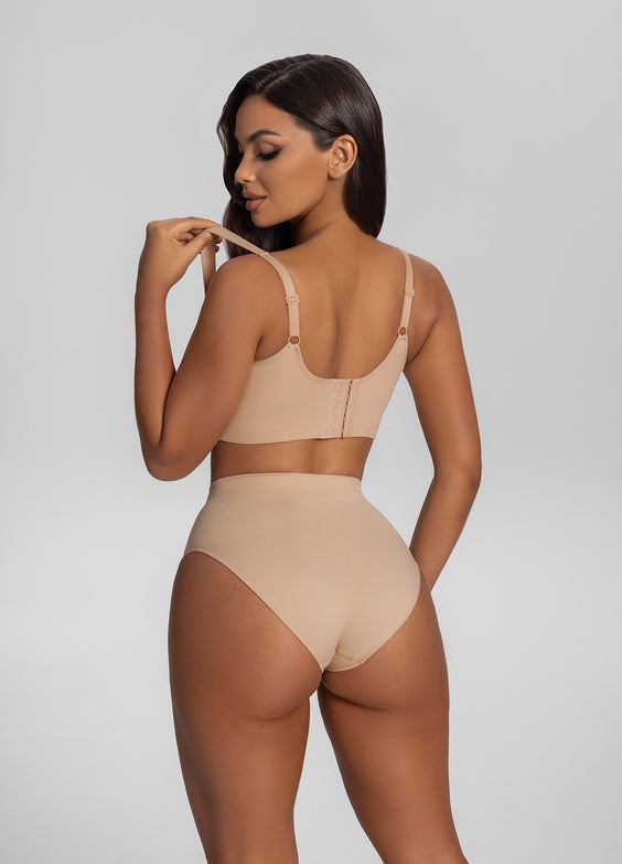 Seamless Mid-Rise Tummy-Control Butt-Lifting Sculpting Briefs