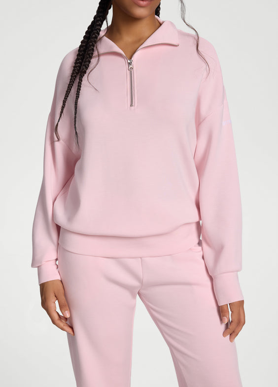 Langarm-Sweatshirt mit Half-Zip