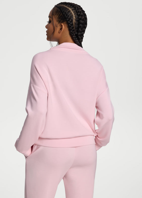 Langarm-Sweatshirt mit Half-Zip
