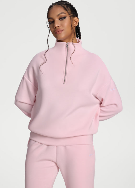 Langarm-Sweatshirt mit Half-Zip