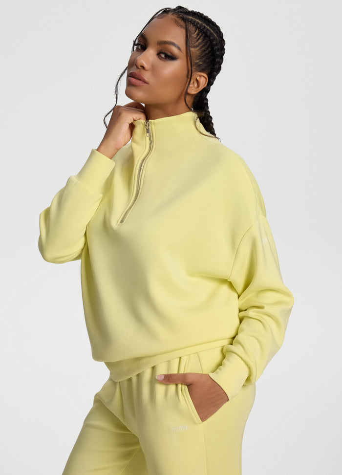 Half-Zip Long Sleeve Sweatshirt