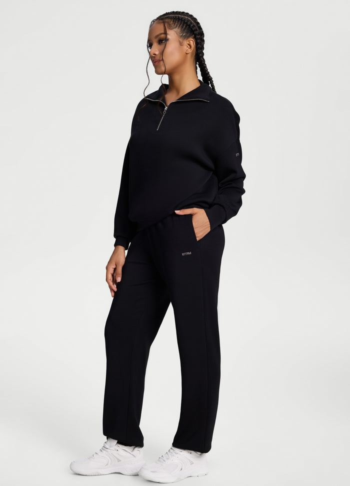 Sudadera de mangas largas con media cremallera