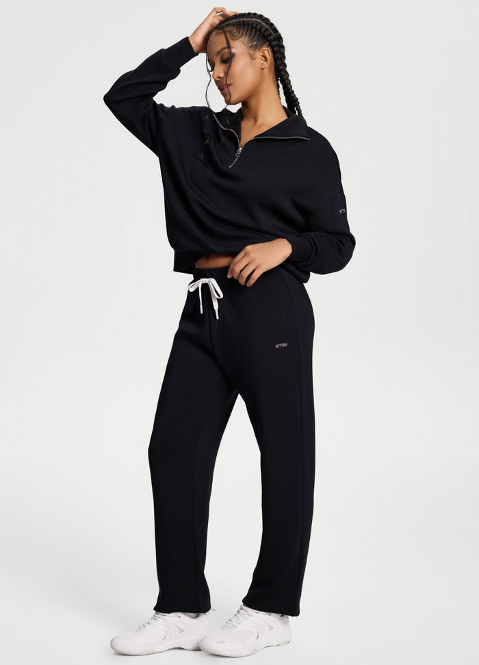 Soft Straight-Leg Sweatpants