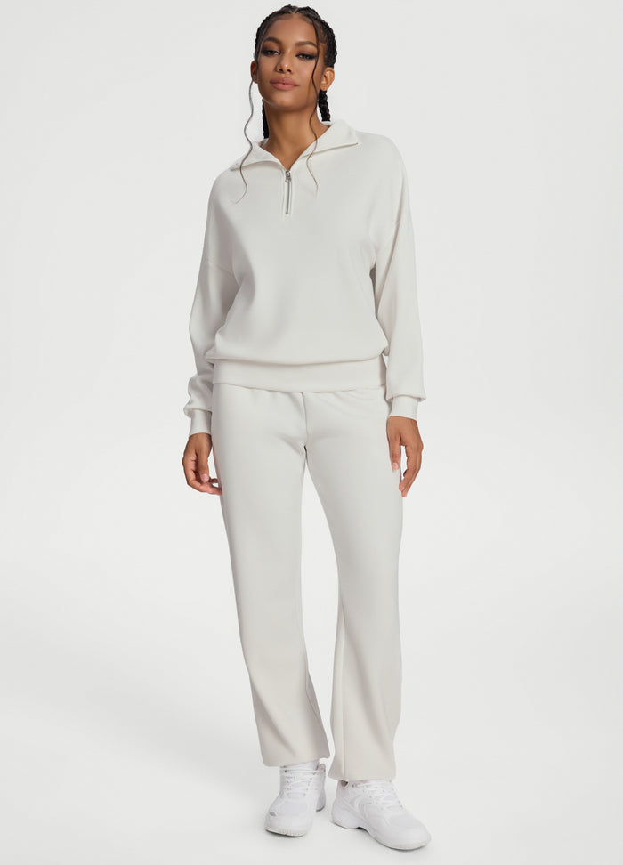 Half-Zip Long Sleeve Sweatshirt