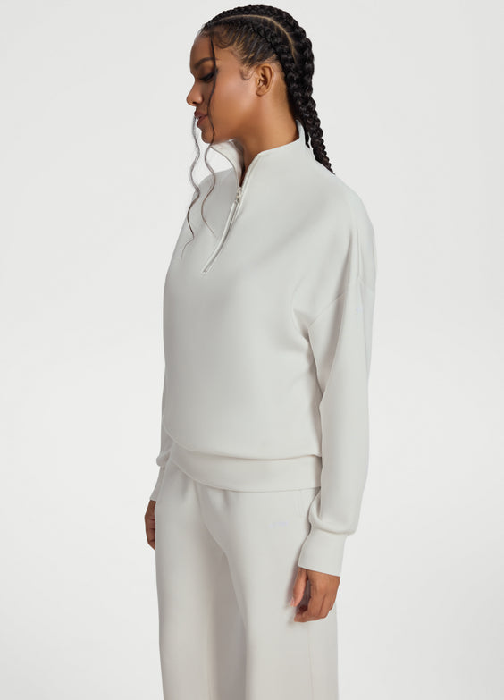 Sweat demi-zip à manches longues