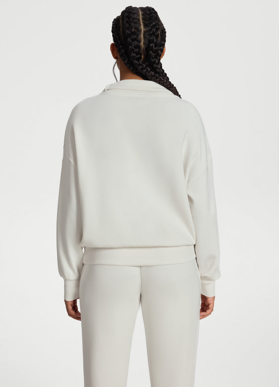 Sweat demi-zip à manches longues