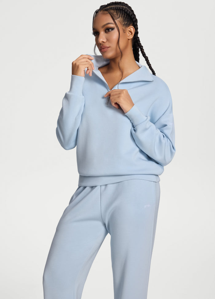 Half-Zip Long Sleeve Sweatshirt