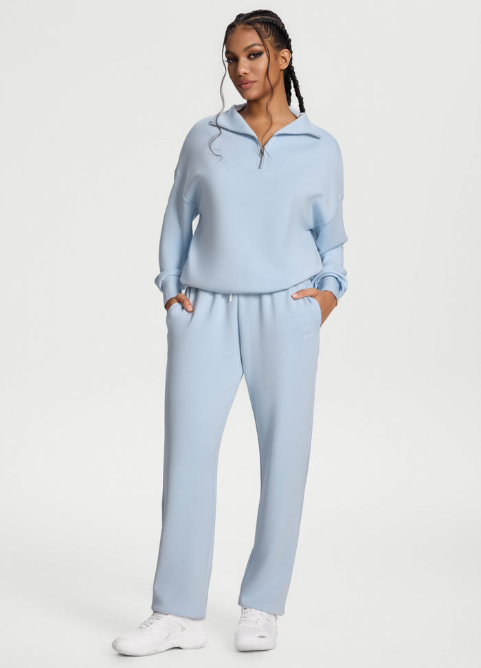 Soft Straight-Leg Sweatpants