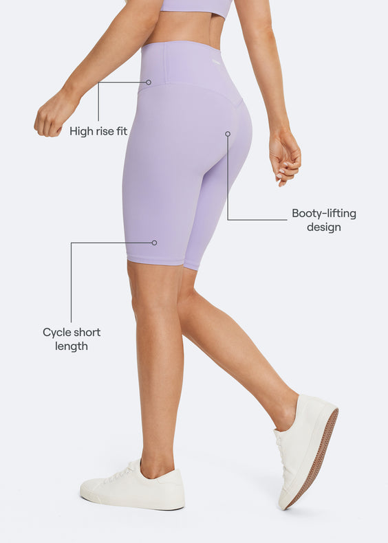 Shorts de ciclista de cintura alta
