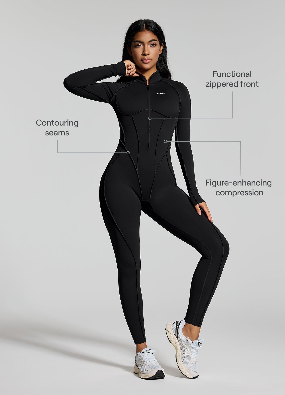 Full-Length Catsuit (Color: Black) | BetterMe Store