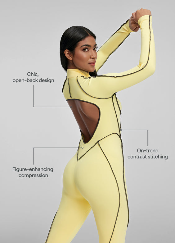 Contour Stitch Catsuit