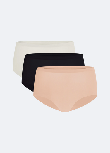 Set da 3 Culotte Senza Cuciture a Vita Media