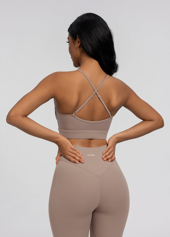 Soutien-gorge croisé sans couture