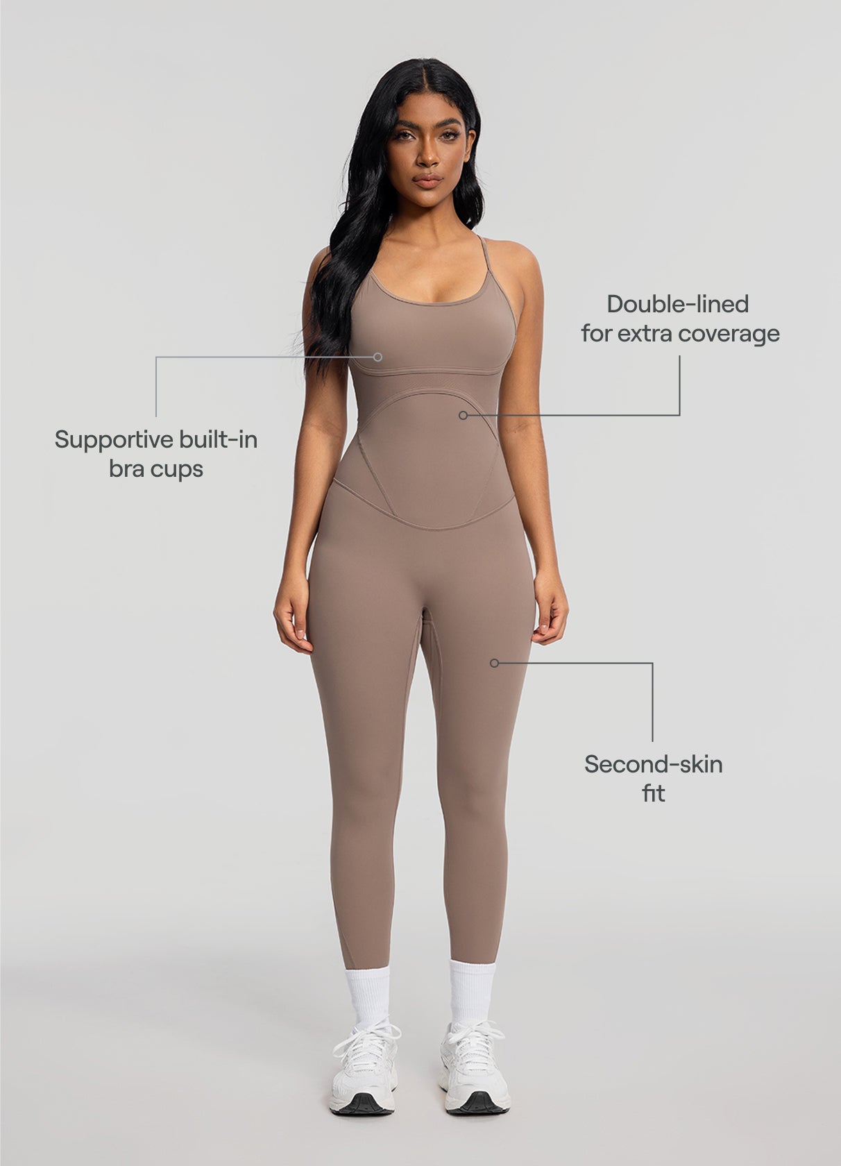 Contrology Crossback Bodysuit (Color: Cocoa) | BetterMe Store Contrology Crossback Bodysuit (Color: Cocoa) | BetterMe Store