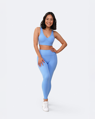 Brassière push-up bleu horizon