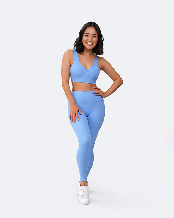 Top push-up azul-celeste