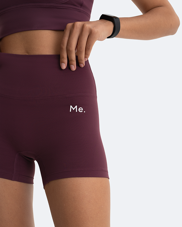 Burgundy Micro Shorts