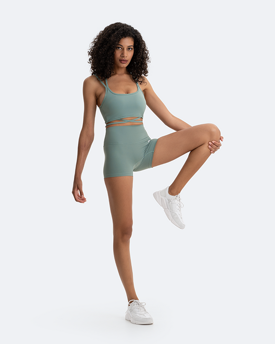 Micro-Shorts mit hohem Bund