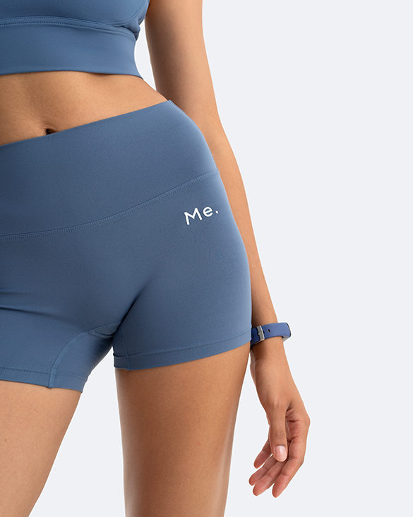 Iris Blue Micro Shorts