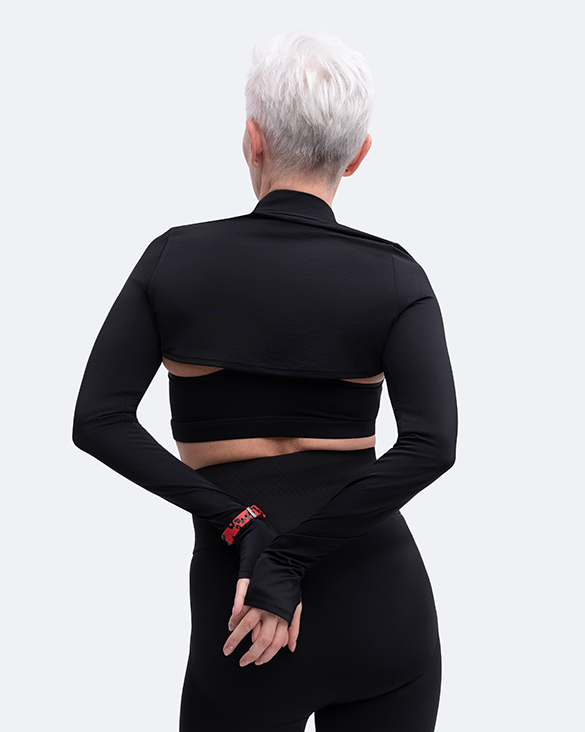 Long Sleeve Crew Neck Shrug