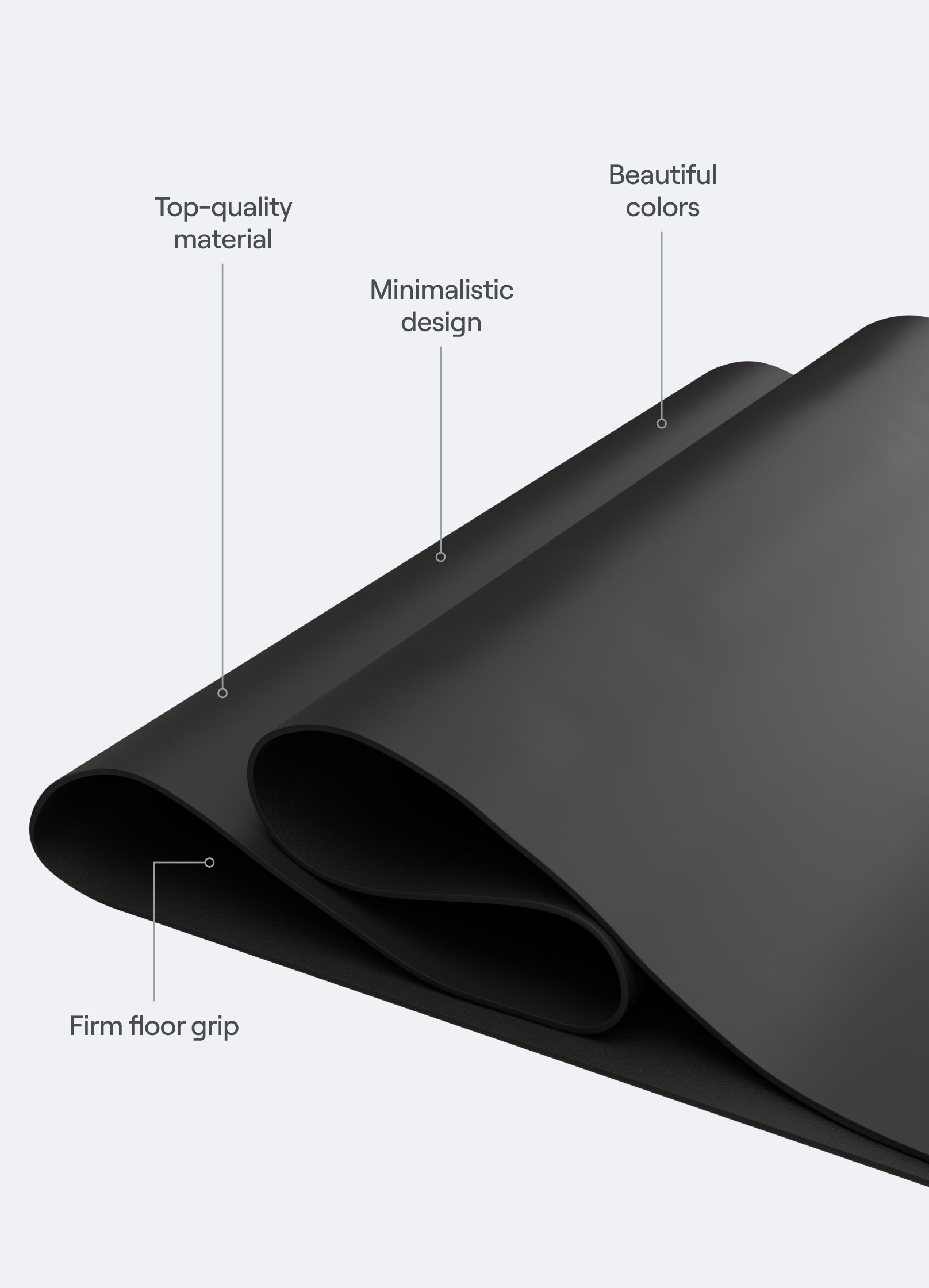Pro Yoga Mat (Color: Black) | BetterMe Store