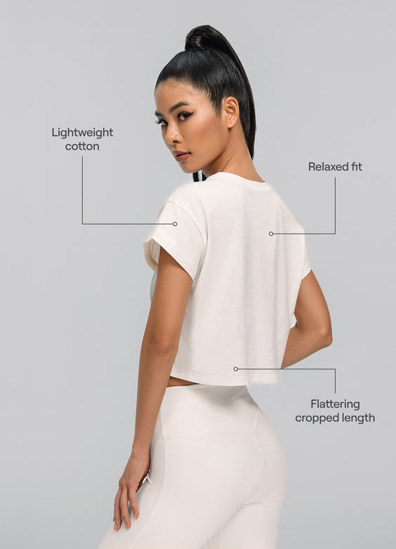 T-Shirt in Cotone Corta