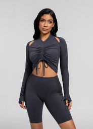 Drawstring Crop Top