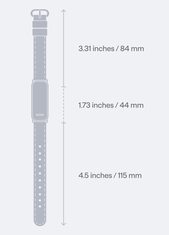 BetterMe Fitness Tracker Leather Strap