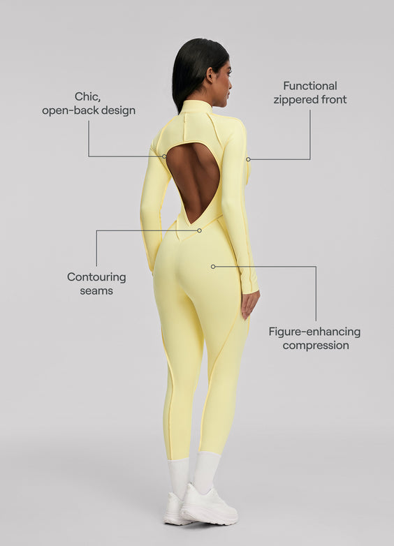 Catsuit de manga larga