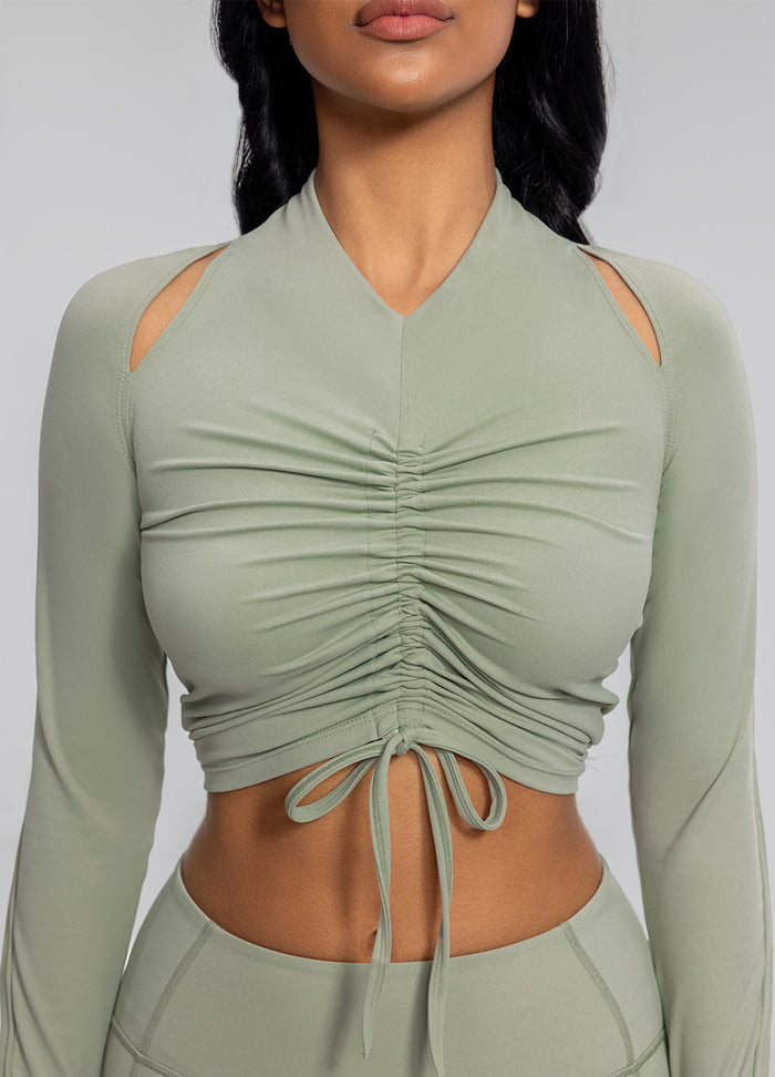 Drawstring Crop Top