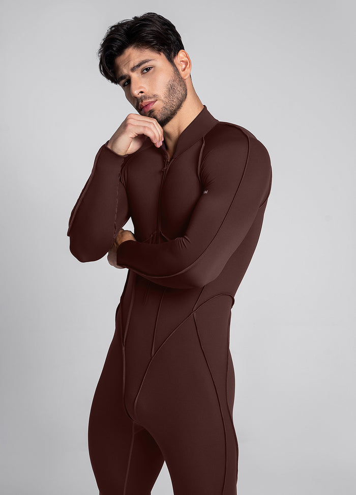 Catsuit de manga larga