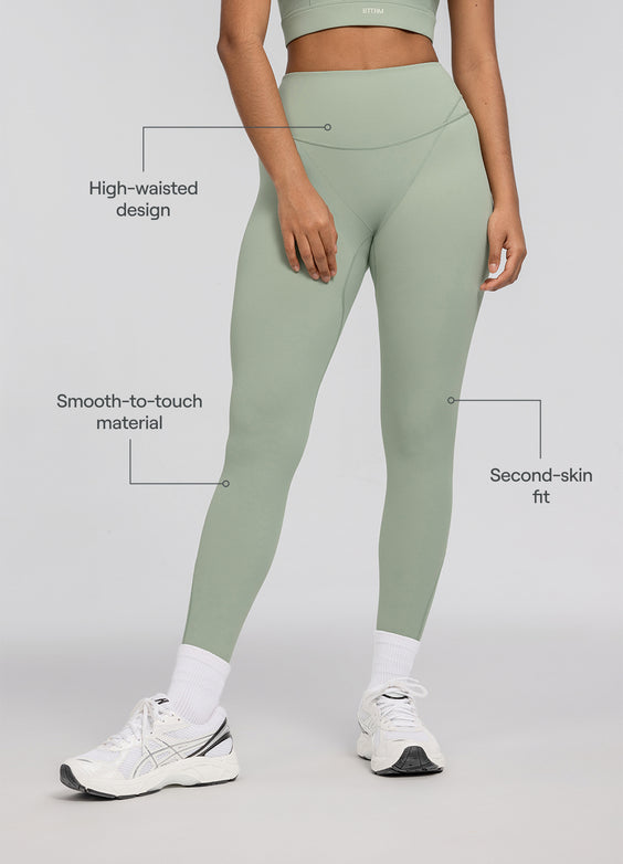 High-Waisted Stretch Performance Leggings