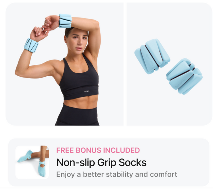 Fitness Boost: Weight Bands + Free Socks!