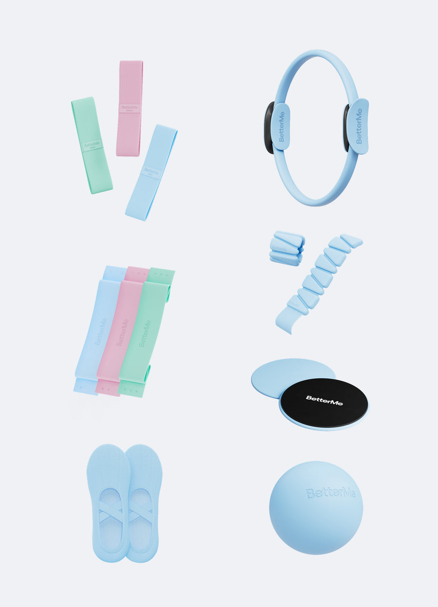 Kit De Démarrage Pilates Better Me - Ballon Souple, Neuf Sous Scellé, Pour Séances De Sport à La Maison