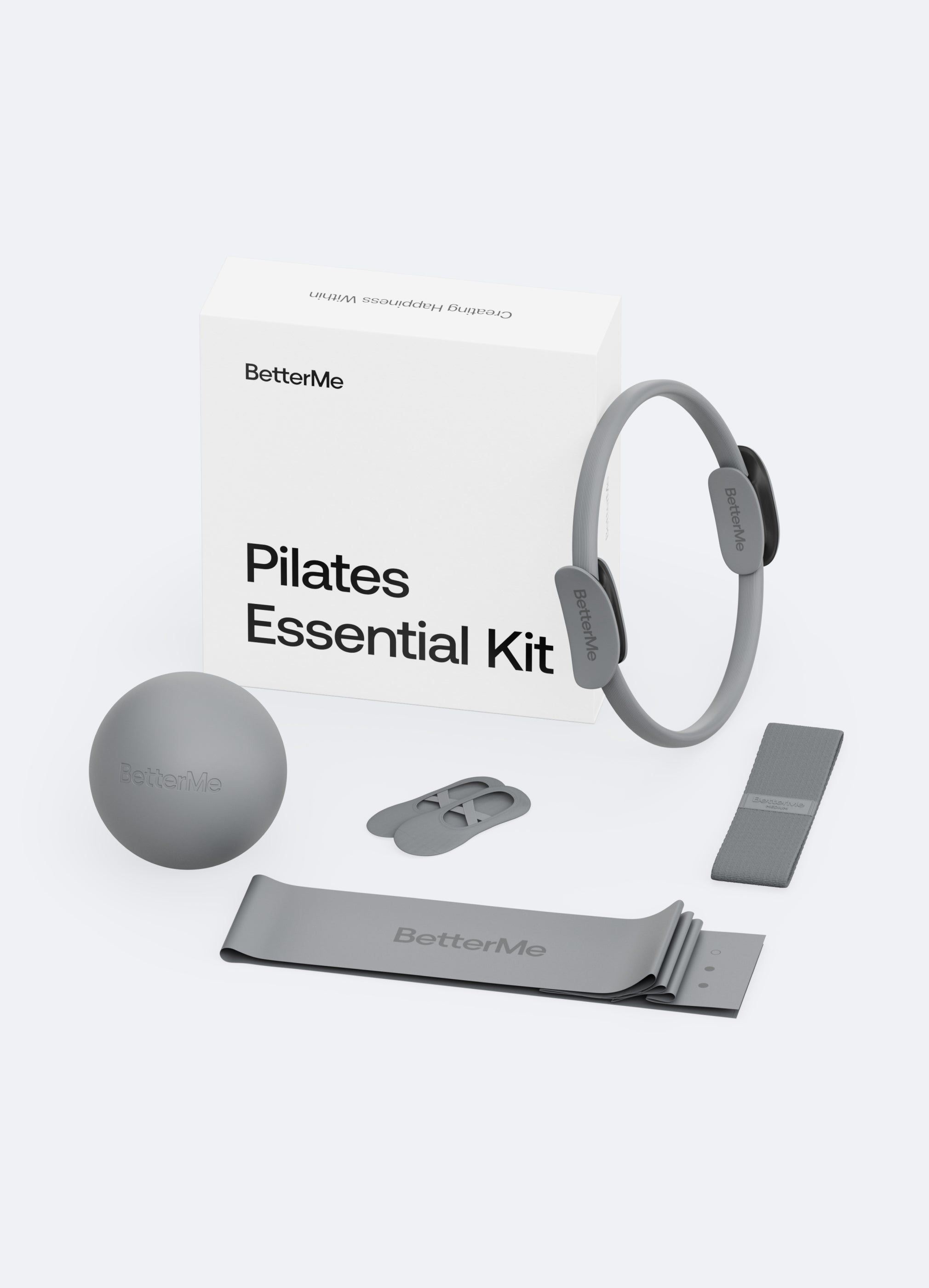 Pilates Essential Kit (Color: Stone Gray) | BetterMe Store