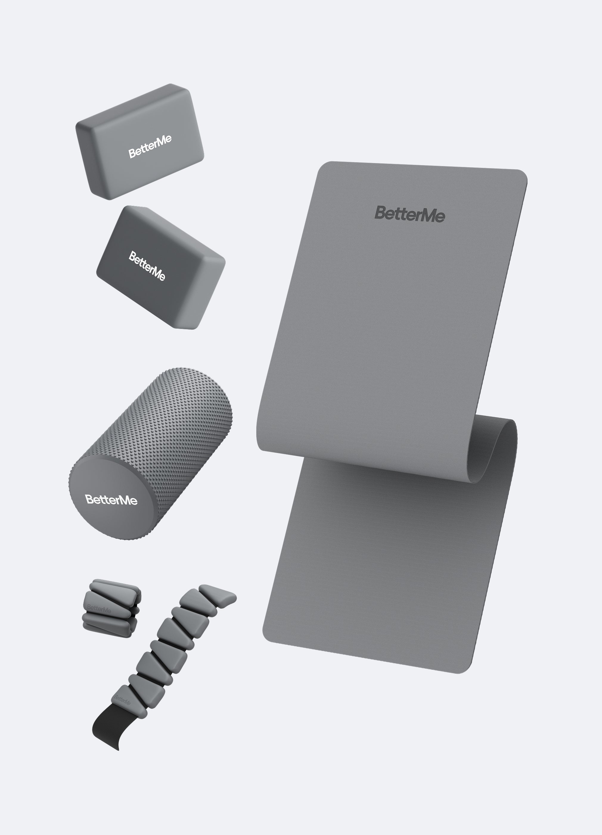 Ultimate Yoga Kit (Color: Stone Gray) | BetterMe Store