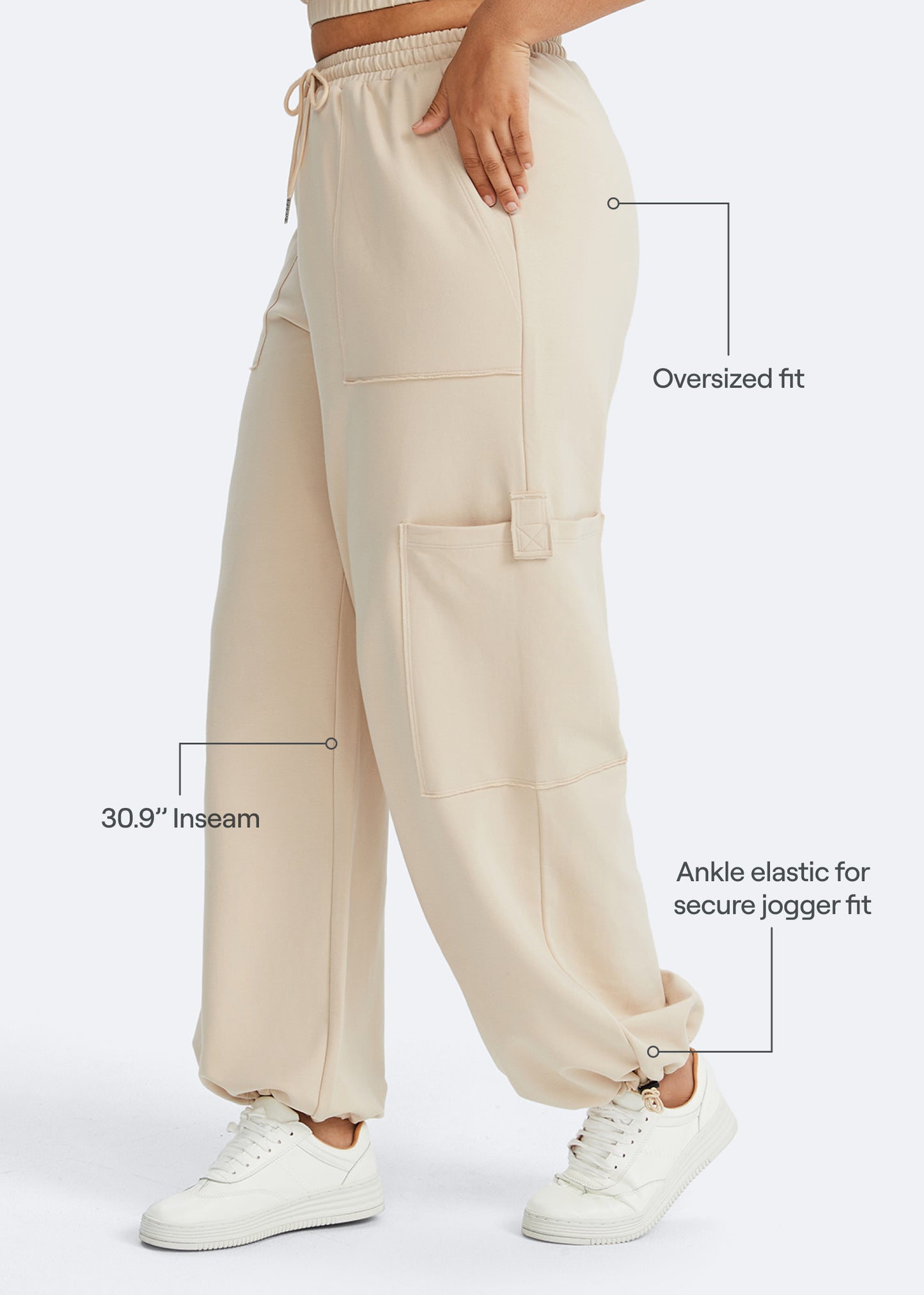 Pantalon de survêtement décontracté à taille ajustable