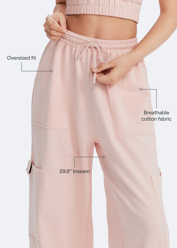 Casual Drawstring Waist Sweatpants