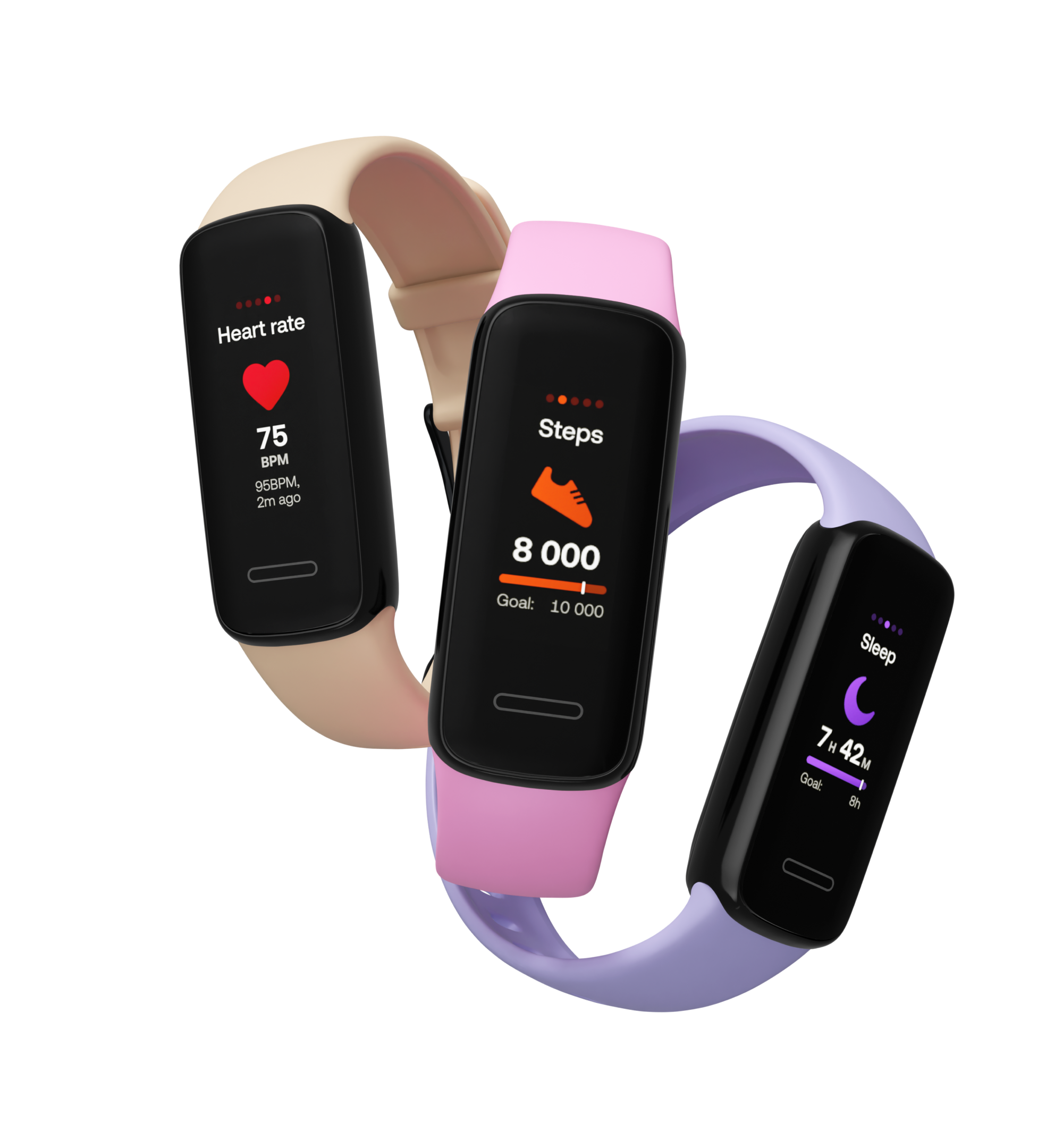 BetterMe Band Activity Tracker – Deep Black – Heart Rate & Sleep Monitor For Running & Jogging