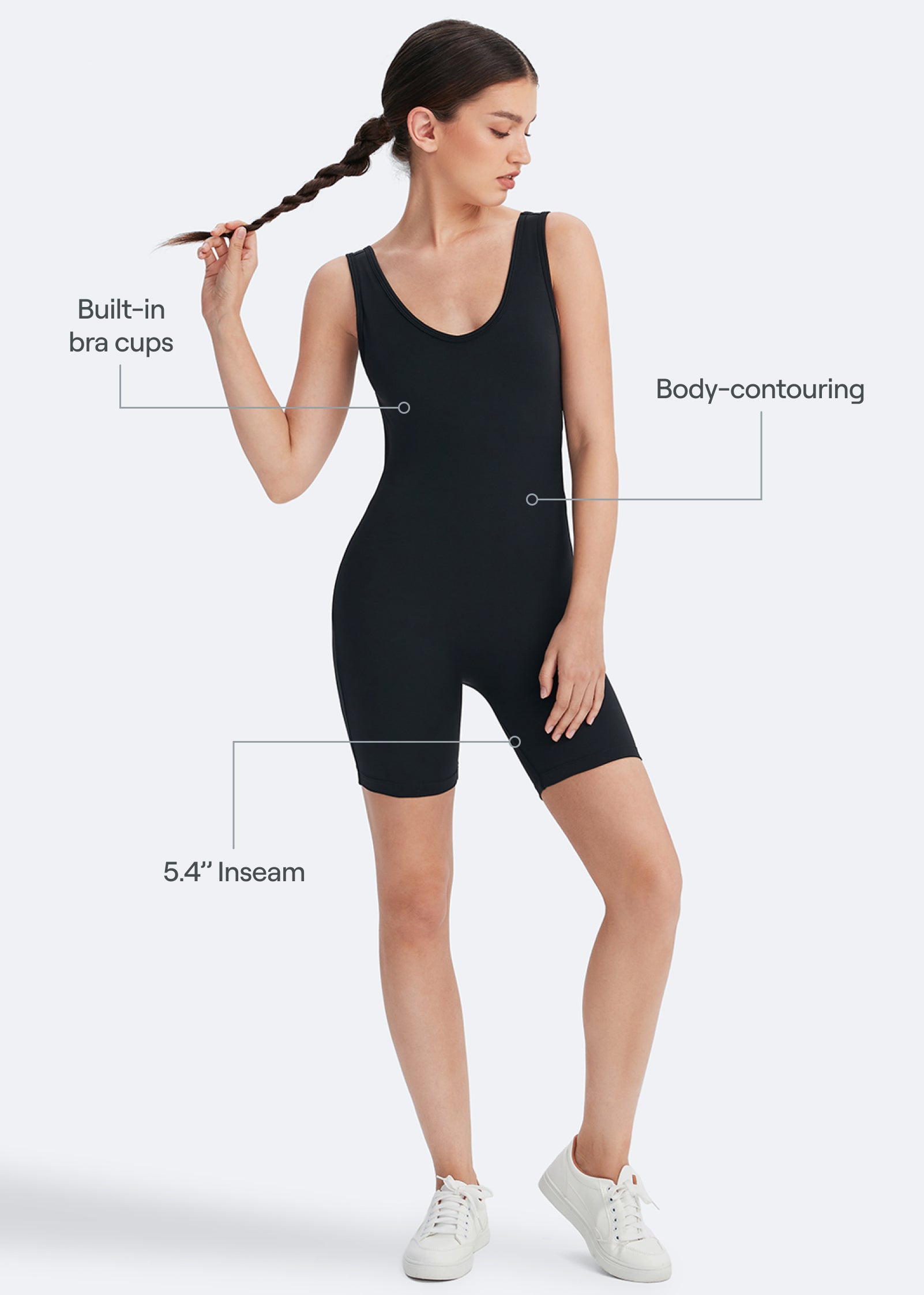 Classic Long Sleeve Romper (Color: Slate Gray) | BetterMe Store