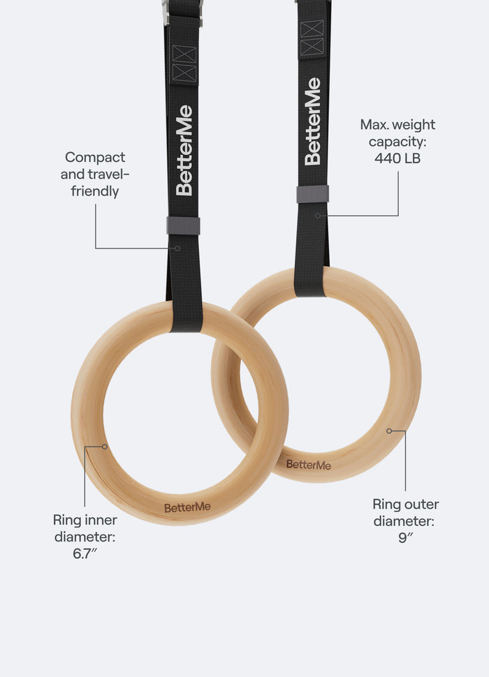 Wooden Gymnastics Rings