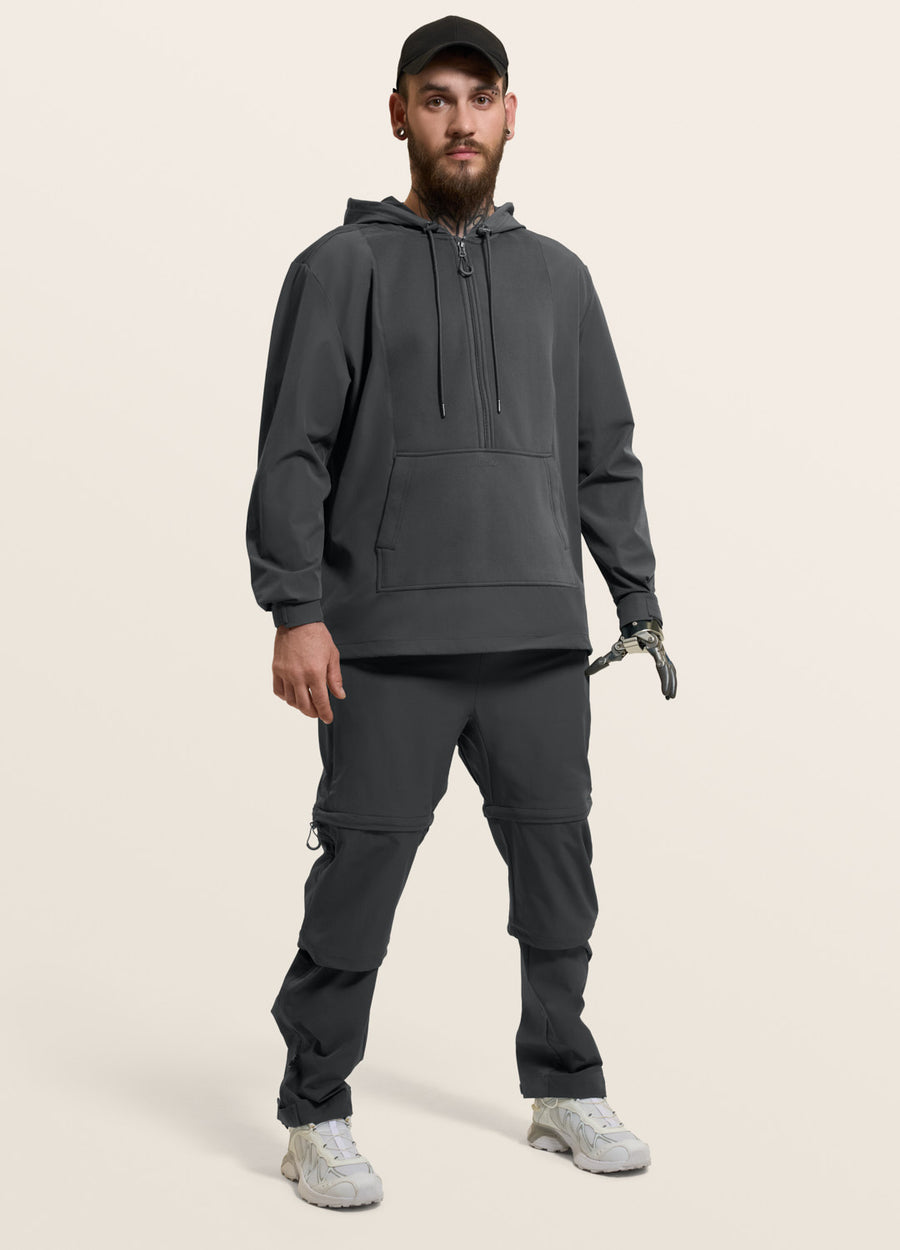 Magnetic Quarter-Zip Adaptive Hoodie