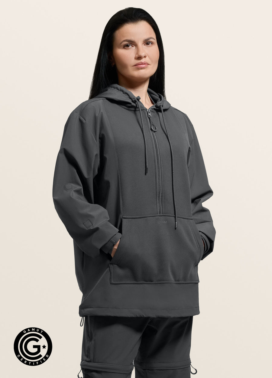 Magnetic Quarter-Zip Adaptive Hoodie