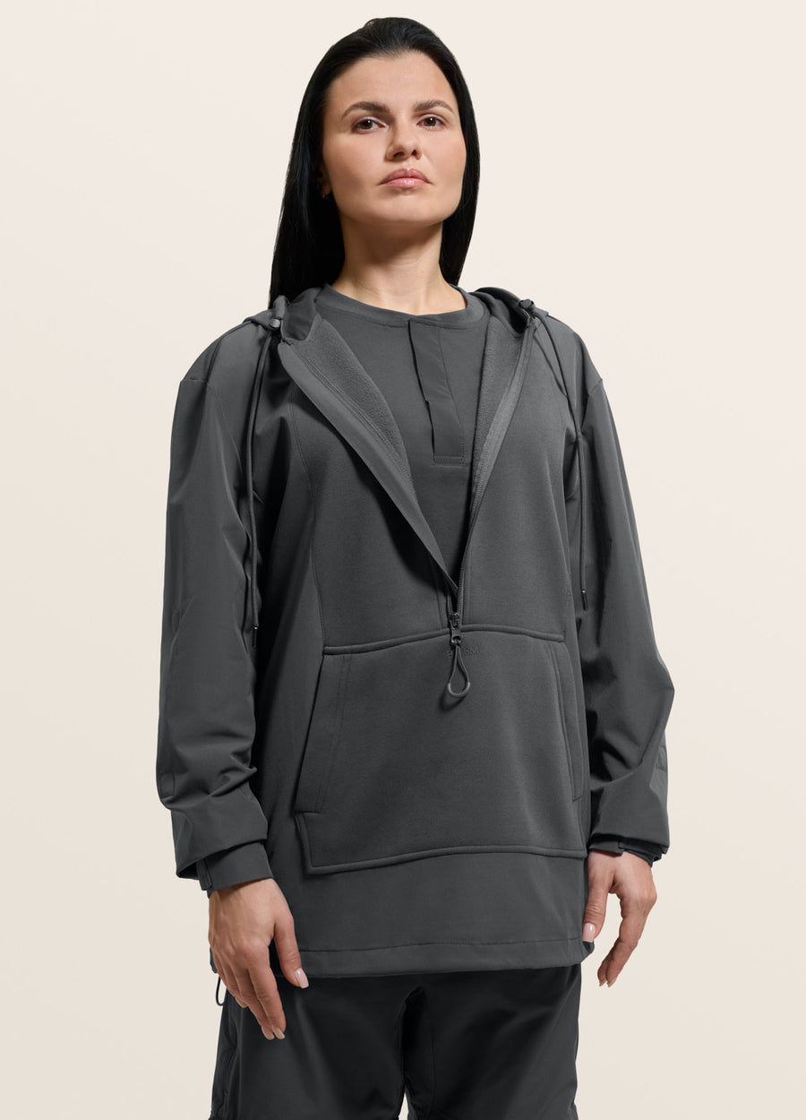 Magnetic Quarter-Zip Adaptive Hoodie