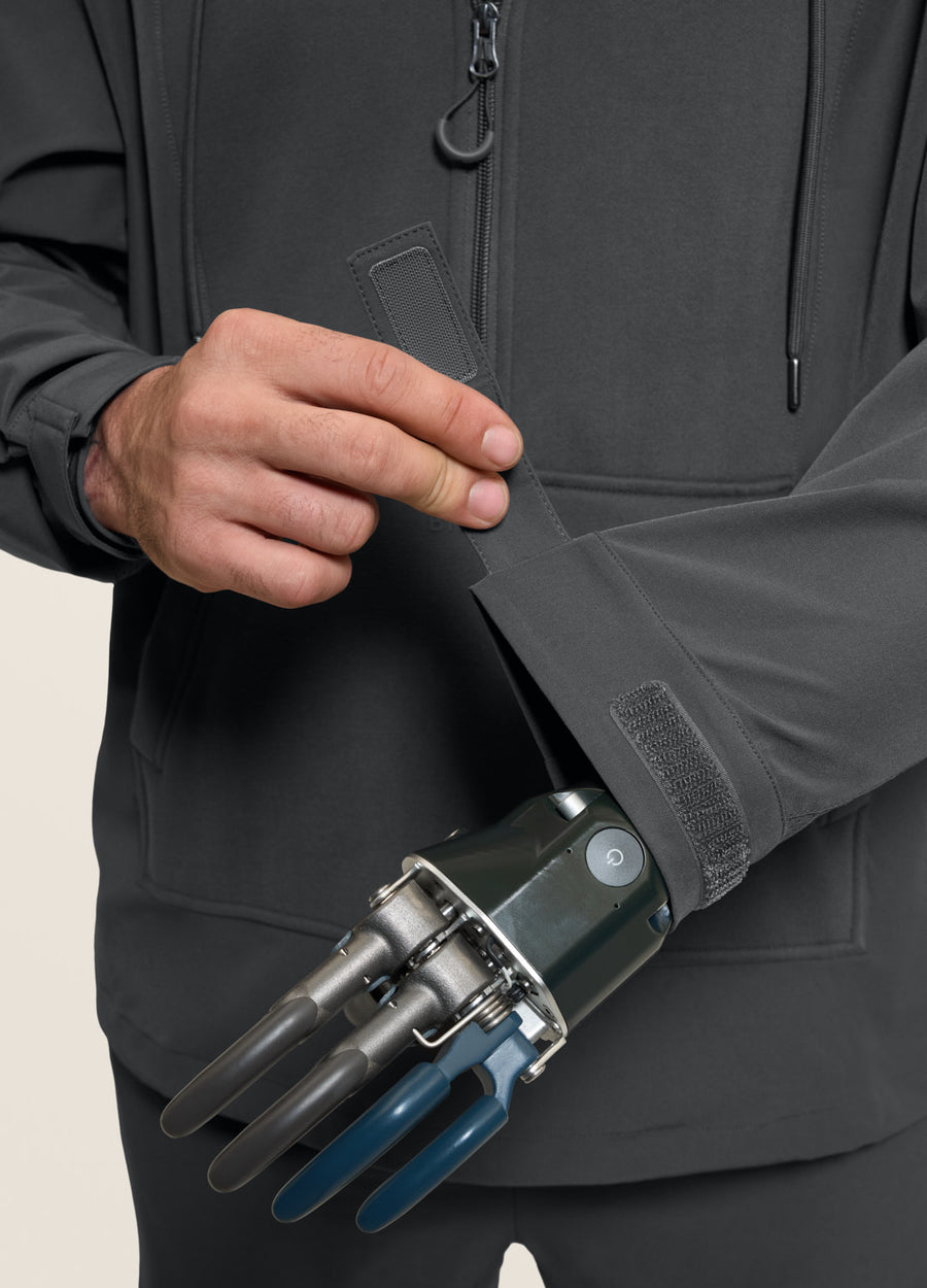 Magnetic Quarter-Zip Adaptive Hoodie