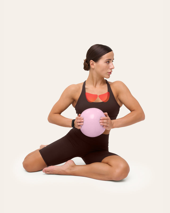 Kneeling ball squeeze